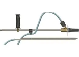 1/4" MALE INLET 5M HOSE, WITH GRIP