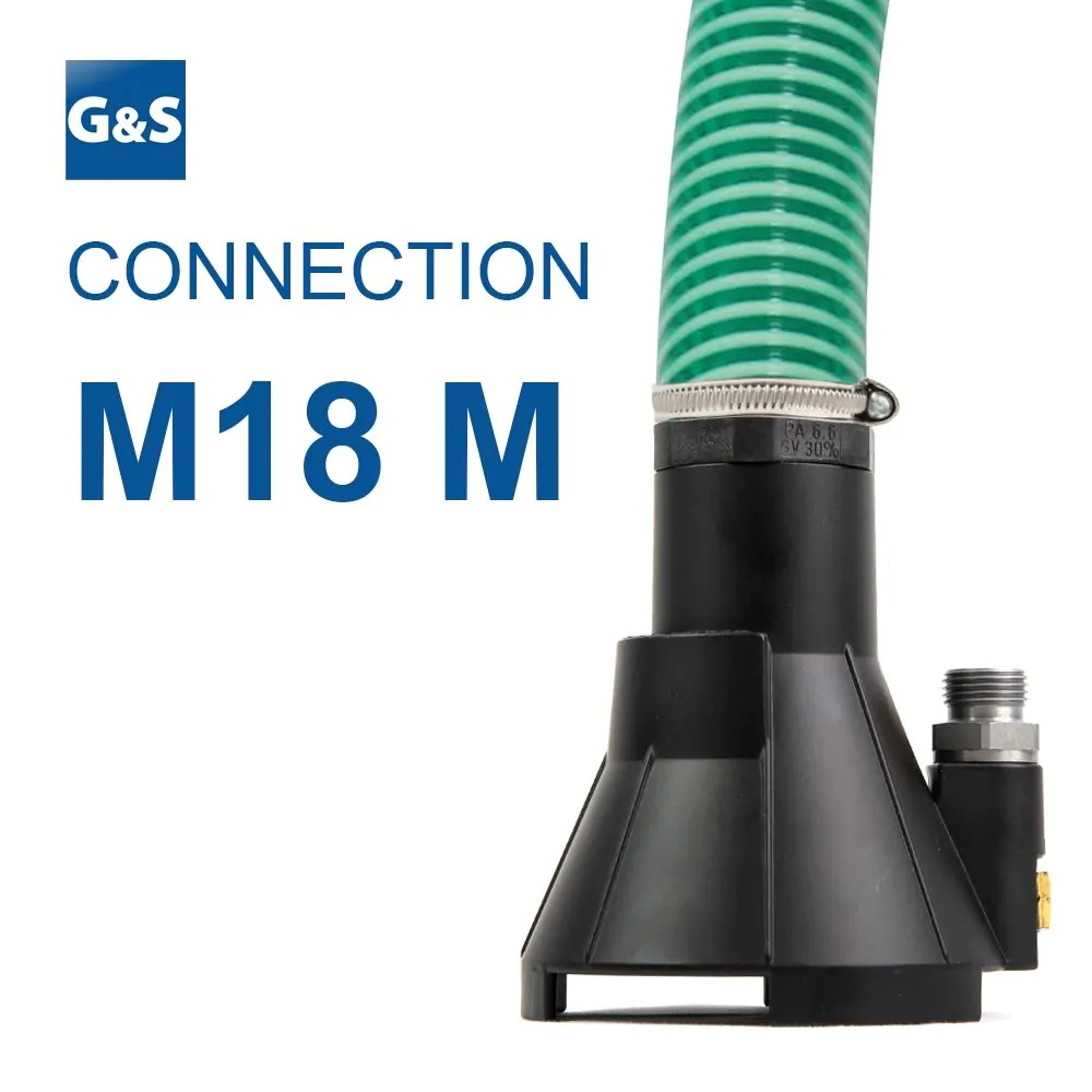 With M18 Male Inlet