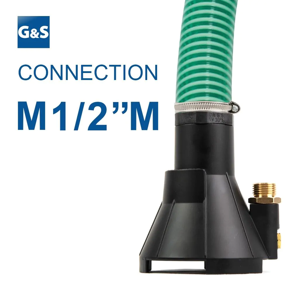 With 1/2" Male Inlet