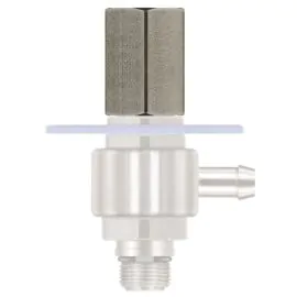 A valve lock to set dilution rate and prevent tampering.