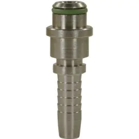 Crimp Nipple to suit DN6 hose with 14mm nose, for use with threaded Quick Screw Nuts