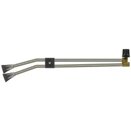 ST53 TWIN LANCE WITHOUT HANDLE, 650mm, 1/4" F, WITH ST10 NOZZLE PROTECTORS AND BEND 