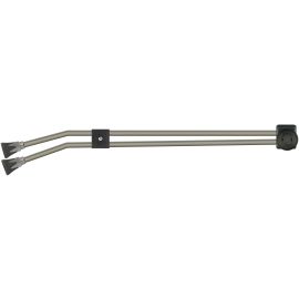 ST54 TWIN LANCE WITHOUT HANDLE, 650mm, 1/4"F, WITH ST10 NOZZLE PROTECTORS, SIDE HANDLE AND BEND 