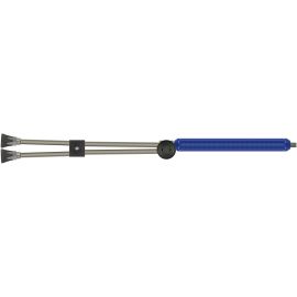 ST154 TWIN LANCE WITH MOULDED HANDLE, 980mm, 1/4" M, WITH ST10 NOZZLE PROTECTORS AND SIDE HANDLE