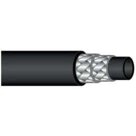 HIGH PRESSURE HOSE, BLACK, 2 WIRE, WRAPPED COVER, 500 BAR, PER METRE