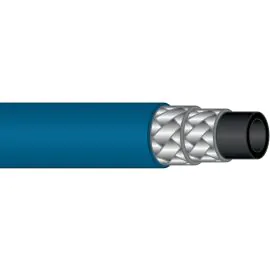 HIGH PRESSURE HOSE, BLUE, 2 WIRE, WRAPPED COVER, 600 BAR, PER METRE