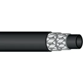 HIGH PRESSURE HOSE, BLACK, 2 WIRE, WRAPPED COVER, 300 BAR, PER METRE