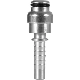 Crimp Nipple to suit DN8 hose with 14mm nose, for use with threaded Quick Screw Nuts