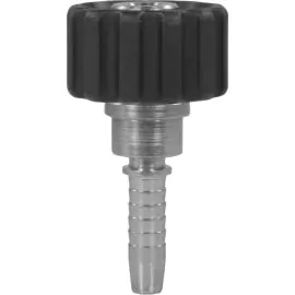 Crimp Nipple to suit DN6 hose x M22 F Quick Screw Coupling