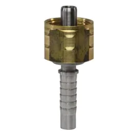 CRIMP NIPPLE SS W. QSC BRASS DN8 M22