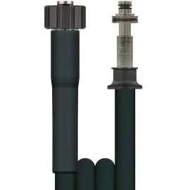 A black 2 wire high pressure hose 