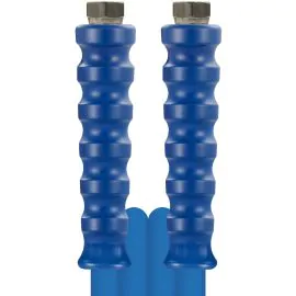 a blue high pressure hose with smooth cover