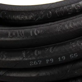 BLACK THICK WRAPPED COVER DN10 HOSE, PER METRE