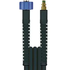 A black flexy high pressure hose