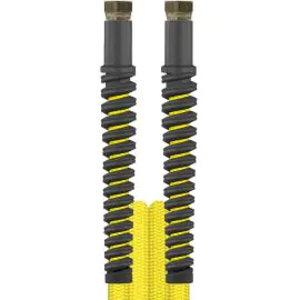 A yellow carwash comfort hose