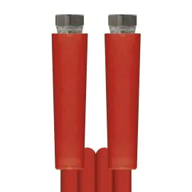 A red pureclean food hose.