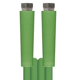 A green pureclean food hose