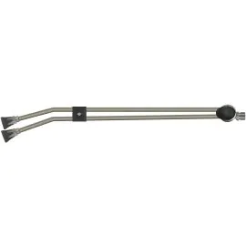 ST54.2 TWIN LANCE WITHOUT HANDLE, 650mm, M22 M, WITH ST10 NOZZLE PROTECTORS, SIDE HANDLE AND BEND