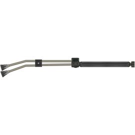 ST54 TWIN LANCE WITH MOULDED HANDLE, 980mm, M22 F, WITH ST10 NOZZLE PROTECTORS, SIDE HANDLE AND BEND