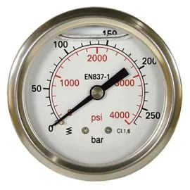 A pressure gauge