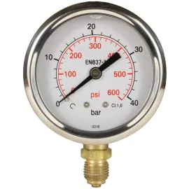 A pressure gauge.