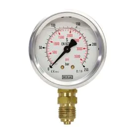 A pressure gauge.