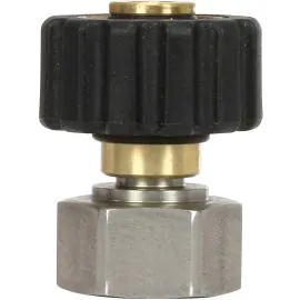 QS COUPLING M22F to M20F BLACK