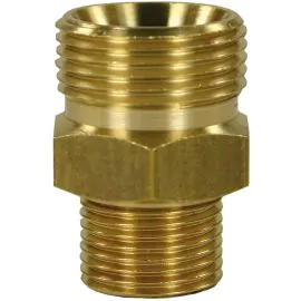 MALE TO MALE BRASS QUICK SCREW NIPPLE ADAPTOR-M22 M to 1/4"M (29mm)