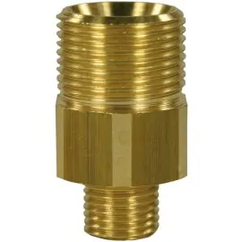 MALE TO MALE BRASS QUICK SCREW NIPPLE ADAPTOR-M22 M to 1/4"M (39mm)