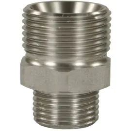 MALE TO MALE STAINLESS STEEL QUICK SCREW NIPPLE ADAPTOR-M22 M to 1/4"M