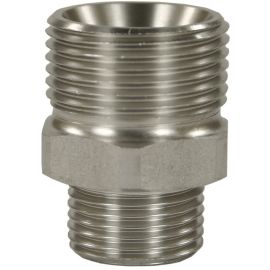 MALE TO MALE STAINLESS STEEL QUICK SCREW NIPPLE ADAPTOR-M22 M to 1/2"M
