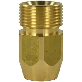 FEMALE TO MALE BRASS QUICK SCREW NIPPLE ADAPTOR-M22 M to 1/4"F (38mm)