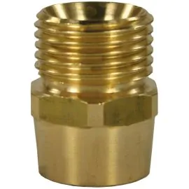 FEMALE TO MALE BRASS QUICK SCREW NIPPLE ADAPTOR-1/4"F to 1/2"M