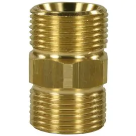 MALE TO MALE BRASS HOSE CONNECTOR ADAPTOR-M22 M to M22 M