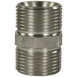 MALE TO MALE STAINLESS STEEL HOSE CONNECTOR ADAPTOR-M22 M to M22 M (Conical version)