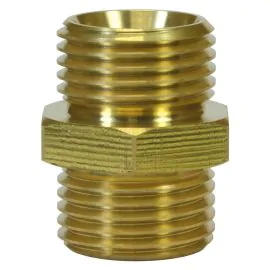 MALE TO MALE BRASS DOUBLE NIPPLE ADAPTOR-1/8"M to 1/8"M