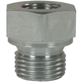 FEMALE TO MALE ZINC PLATED STEEL REDUCTION NIPPLE ADAPTOR-1/2"F to 1"M