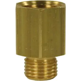FEMALE TO MALE BRASS REDUCTION EXTENSION NIPPLE ADAPTOR-3/4"F to 1/2"M