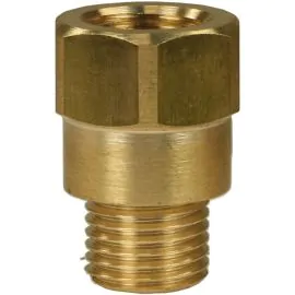 FEMALE TO MALE BRASS EXTENSION NIPPLE ADAPTOR-3/8"F to 3/8"M (40mm high)