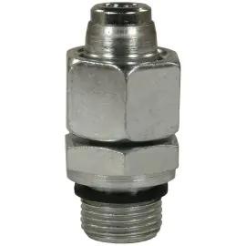 MALE TO MALE STAINLESS STEEL BICONE RING COMPRESSION FITTING ADAPTOR EG-M18 M to 1/4"M