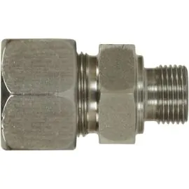 MALE STUD COUPLING, STAINLESS STEEL