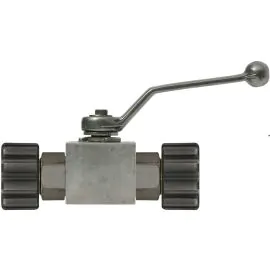 BALL VALVE + LEVER HANDLE M22 F x M22 F ZINC PLATED STEEL