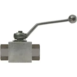 BALL VALVE + LEVER HANDLE 1/4"F x 1/4"F ZINC PLATED STEEL