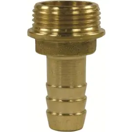 HOSE TAIL BRASS 1/2" MALE-16mm