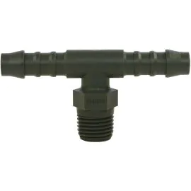 HOSE JOINER PLASTIC TEE-1/4" M X 6mm
