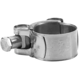 A hinged hose clamp