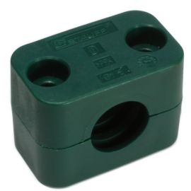 PIPE CLAMP 20mm (PAIR) GREEN
