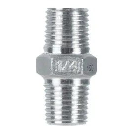 150lb BSP HEX NIPPLE COUPLING ADAPTOR-1/4"M to 1/4"M