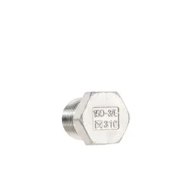 150LB SS TAPER HEX PLUG 3/8"M           