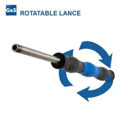 ST9.4 LANCE WITH ROTATABLE INSULATION,  700mm, 1/4"M, BLUE